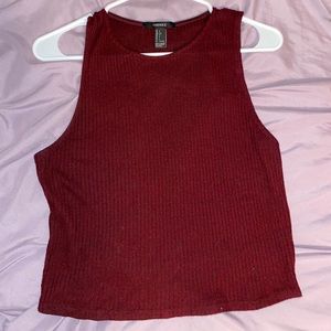 Red tank top shirt sleeveless